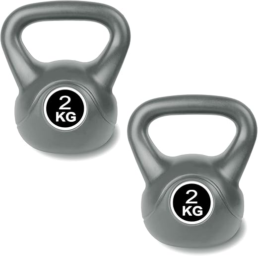 2er Set 2kg Kettlebell Grau – Test und Bewertung
