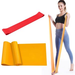 2er-Set Fitnessband & Widerstandsband – Latex Resistance Bänder für Ganzkörpertraining,Fitnessbänder Widerstandsbänder, Gymnastikband,Widerstandsbänder,– Ideal für Anfänger