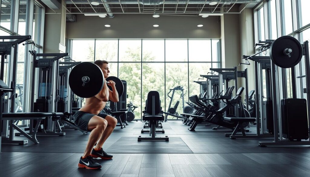 Beintraining mit Geräten