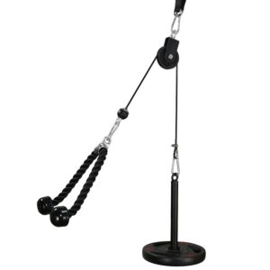 LFJ Fitness Lat Pull Gym Cable Pull Forearm Trainer Arm Strength Training Triceps Rope Weight Fitness Equipment Trainer DIY Lat Pull Tower for Home Sports Equipment Fitness...