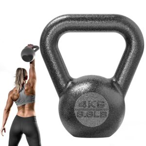 PROIRON Kettlebell Professional Kugelhantel aus Gusseisen, 4kg 8kg 12kg 16kg 20kg 24kg Gewichten Guss Schwunghantel Kugelgewicht Krafttraining - Schwarz Kettlebells