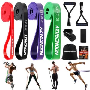 Resistance Bands, Verschiedene Ebenen Widerstandsbänder mit Türanker und Handgriffen, Fitnessbänder für Kraftraining, Training, Physiotherapie, Yoga für Männer und Frauen