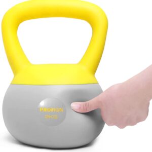 Soft Kettlebell, Kugelhantel | 2-10kg | bodenfreundlich und bequem, Ideal für Anfänger Kettlebell Training zu Hause gemacht