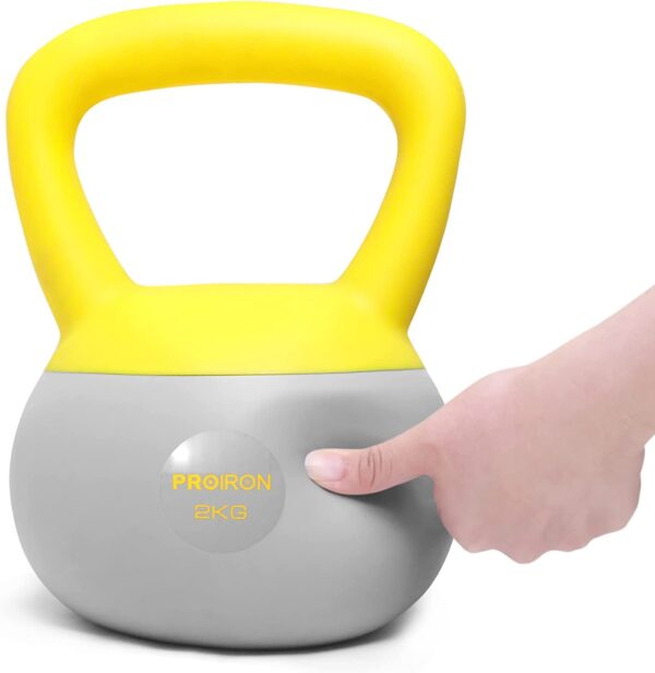 Soft Kettlebell, Kugelhantel | 2-10kg | bodenfreundlich und bequem, Ideal für Anfänger Kettlebell Training zu Hause gemacht